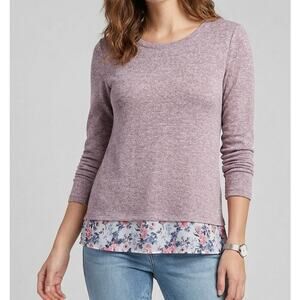 Massini Pink Top Womens Small Blouse Under